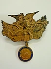 Civil War GAR Veterans Badge Chicago Eagle Medal City of Chicago 1837