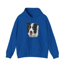 Border Collie 'Archie' Unisex 50/50 Hoodie by DoggyLips™