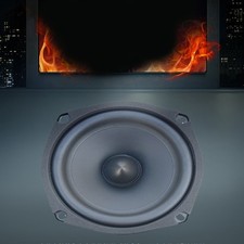 Studio 5.25Inch Woofer Speaker Enhances Metal Rubber Build High Power Handling