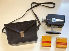 Bell  Howell Perpetua Drive Model 311 Autoload Super 8 Movie Camera Case /Film