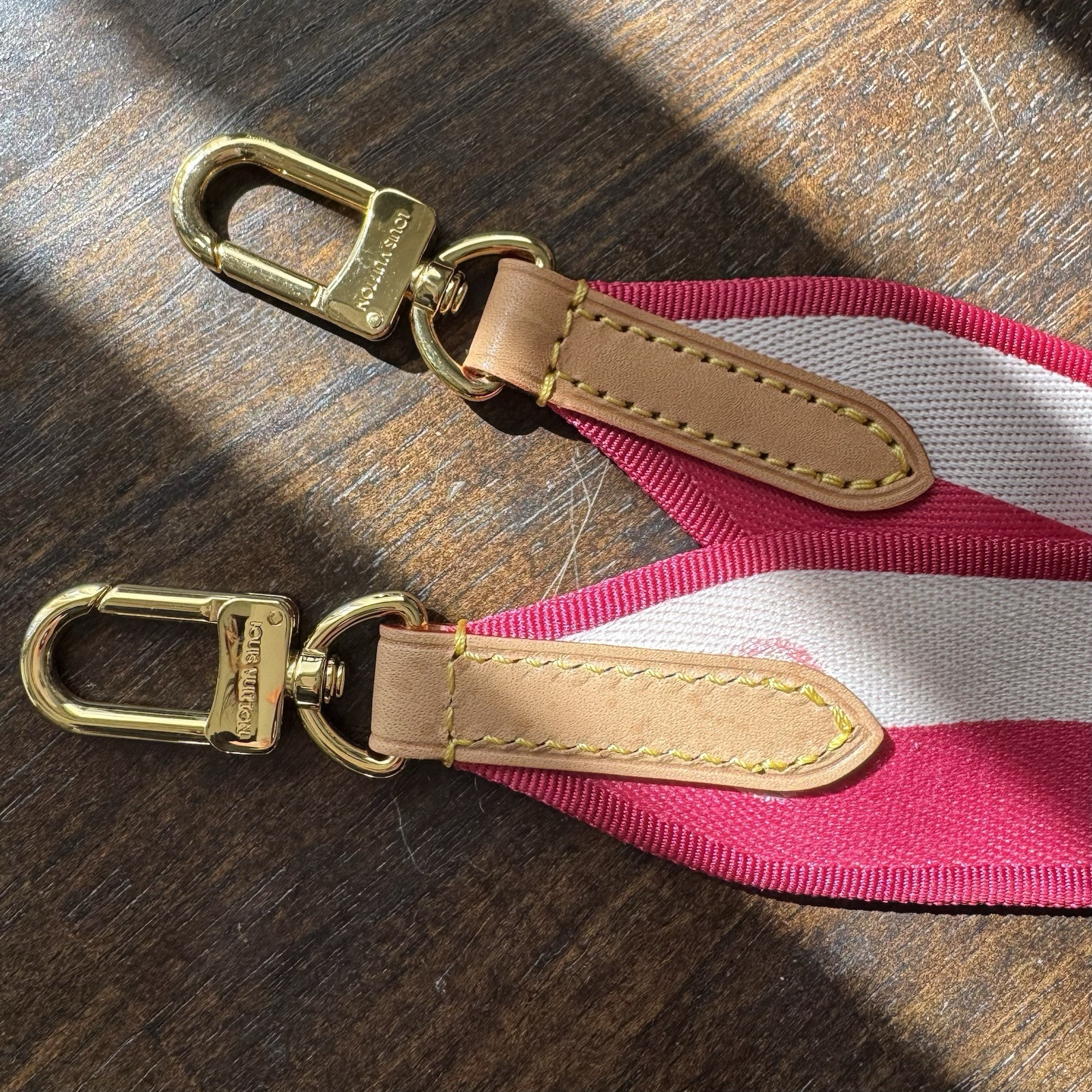 Louis Vuitton Pink Peony Sporty Strap From Neverfull BB image 4