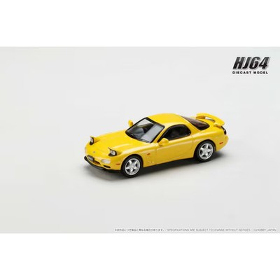 HJ644007AYM 1/64 Infini RX-7 FD3S TYPE RS Competition Yellow Mica [Diecast Mini