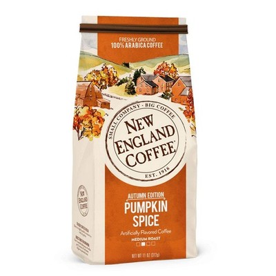 11oz Bag Pumpkin Spice Medium Roast Ground Coffee Morning Beverage Cafe Brew