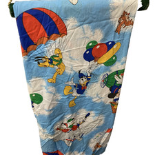 Vtg Disney 3 Curtain Panels 25"x61" each Mickey Air Mobile Dumbo Pluto