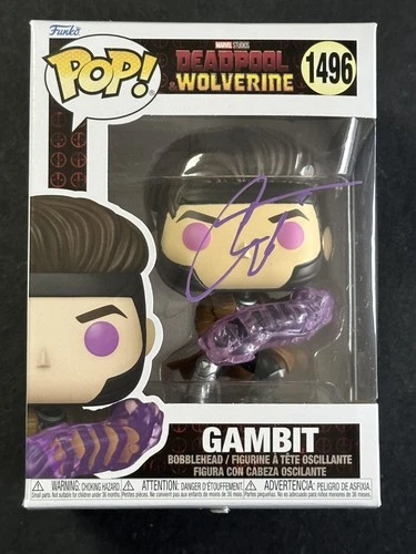 Channing Tatum Signed Deadpool Wolverine Gambit Funko Pop AUTO BAS Beckett