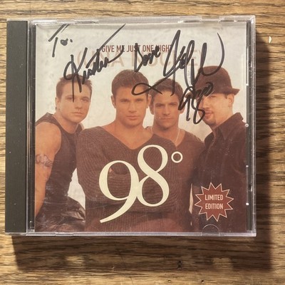 AUTOGRAPHED 98° Give Me Just One Night (Una Noche) Limited Edition Pop CD