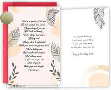 Happy Birthday Card for Dad Loved and Appreciated from Son, Daughter, Kids, Ch