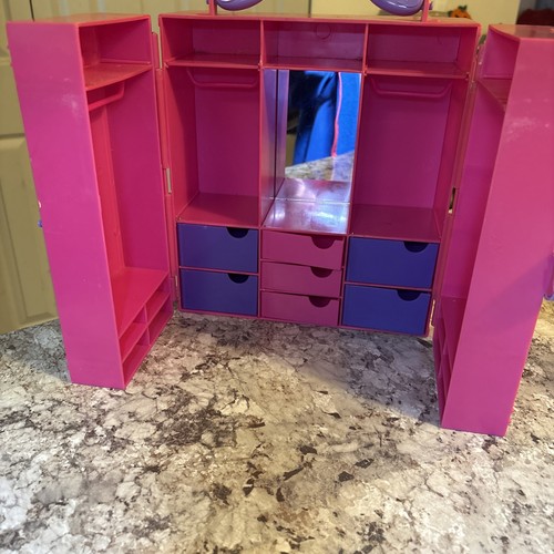 1997 Barbie Fashion Avenue Storage Wardrobe Closet Display Case Missing Drawers