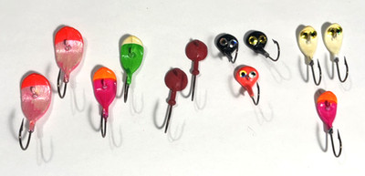 12 -  CUSTOM Painted  WOBBLE & CLUB stand up  JIG  HEAD G-12