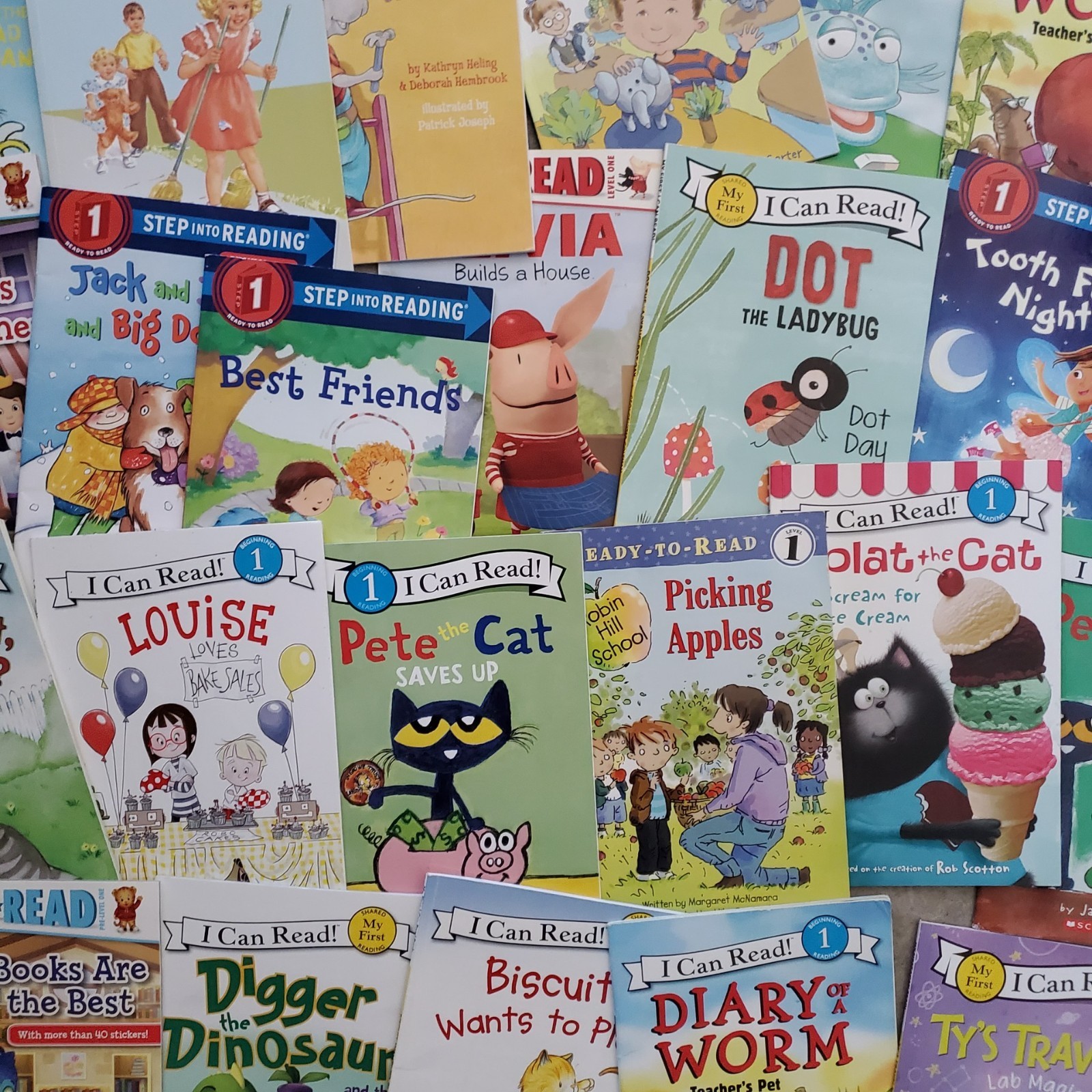 First Readig Random Lot of 12 Level 1, My First Reader, Step into Reading & I Can ...