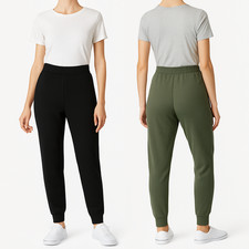 NWT Eddie Bauer Fleece Jogger 2-Pack Small Clover / Black