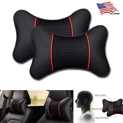 2x Car Headrest Pillow for Neck Support Car Neck Pillow Head Rest Travel Pillow
