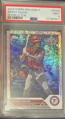 2023 Topps Pro Debut - Brady House #PD-68 Sparkle Foil /175 (RC) Psa 9