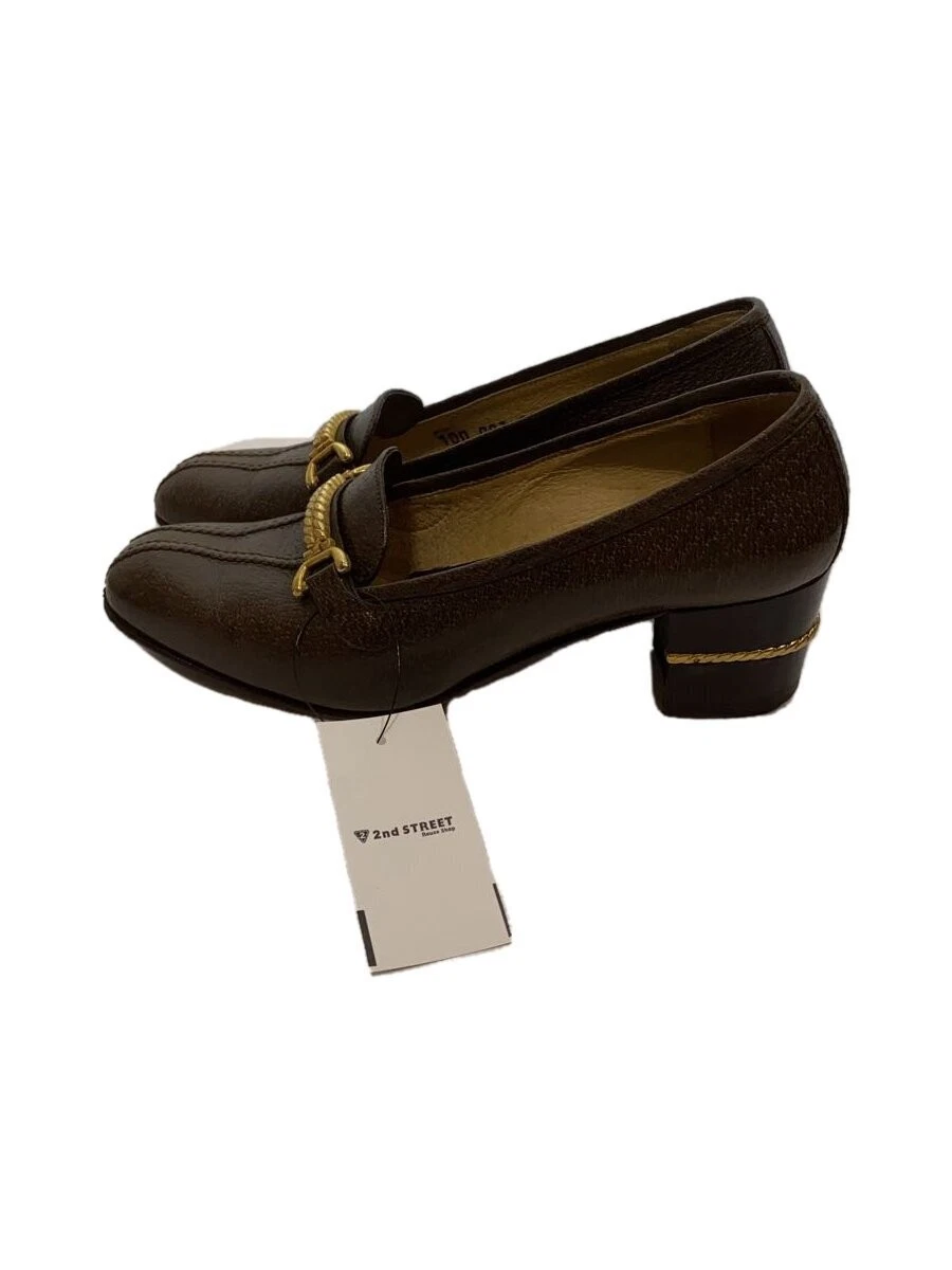 Escarpins Gucci 35 marron femme taille 5 talon   Bon état
