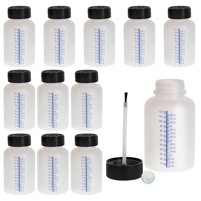 4.5-Ounce Paint Touch-Up Bottles with Safety Lids (Box of 12), Mixing Ball, a...