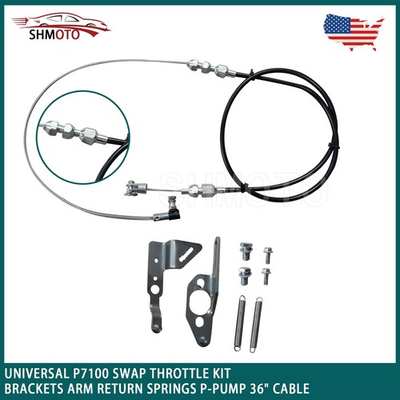 #ad #ad Universal P7100 Throttle Kit Swap Brackets P pump 36quot; Cut to Length Cable $118.80