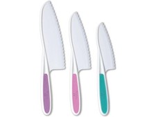 Tovla Jr. Knives for Kids 3-Piece Nylon Kitchen Baking Knife Set: Children's Coo