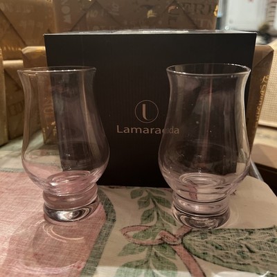 LAMARADA GLASSES SET OF TWO WHISKEY GLASSES NEW IN BOX 5 