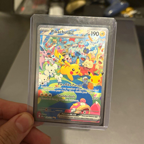 Pokemon Pikachu ex 238/191 SV08 Surging Sparks SIR Full Art Holo