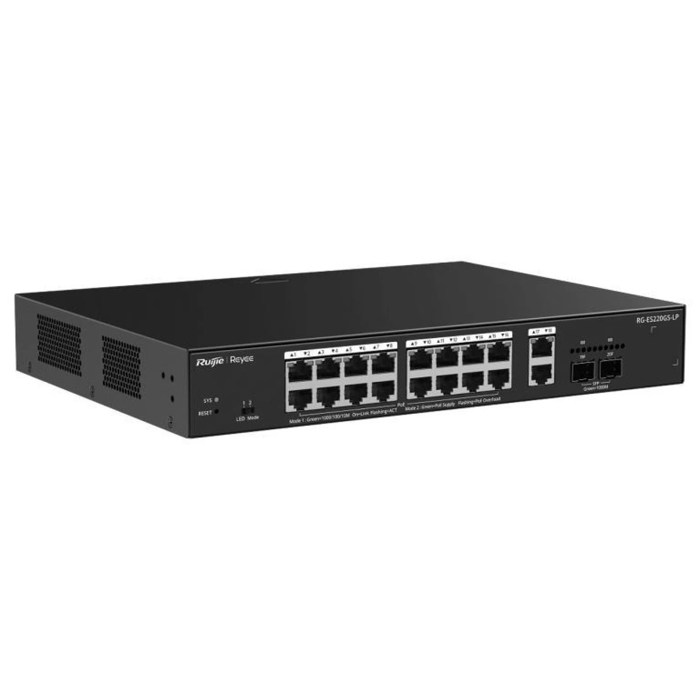 Ruijie Reyee Es220gs-Lp Switch 18Xgbe (16 Poe) 130W 2XSfp - Imagen 2