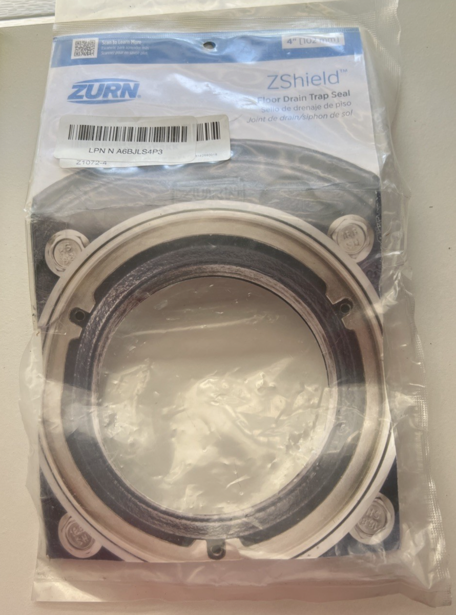 Zurn Z1072-4 Z-Shield 4” Diameter Floor Drain Trap Seal Device | eBay