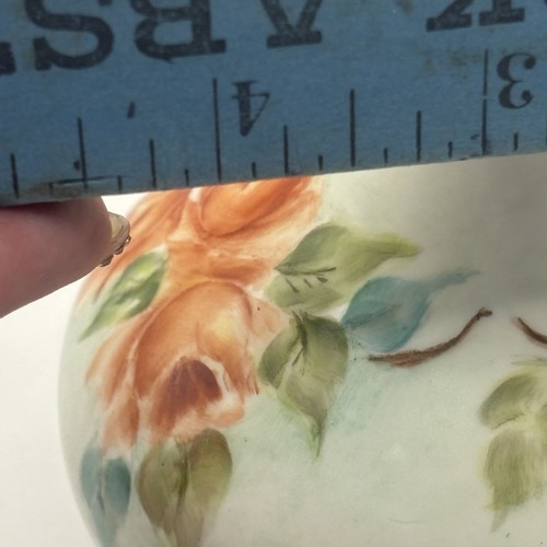Vintage 1968 Signed Hand Painted Porcelain Pitcher, Vase Cottage Granny Core - Picture 11 of 11