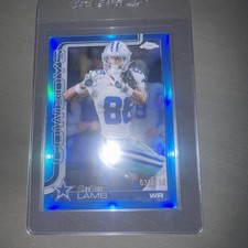 2025 Topps Chrome Ceedee Lamb Blue Refractor /150