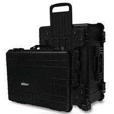 Koah Weatherproof Wheeled Hard Case Customizable Foam 25x20x12 Inch RUGGED