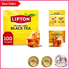 Lipton Black Tea Bags   High Caffeine, Perfect for Hot or Iced Refreshment, 1...
