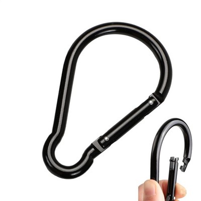 Schlüssel-Karabiner-Clip, Gürtelkarabiner aus Aluminiumlegierung für Wasserfl