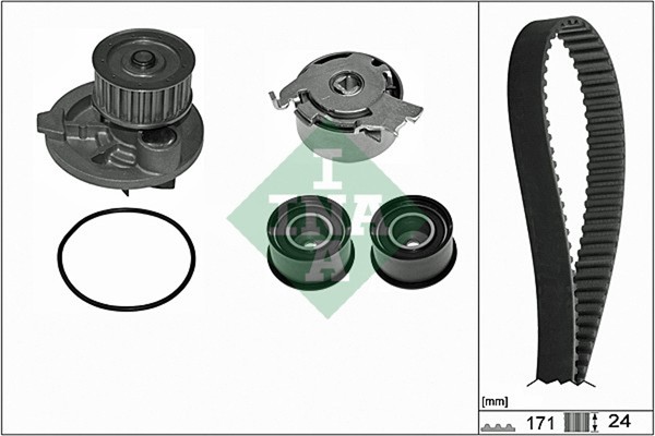Schaeffler INA Wasserpumpe + Zahnriemensatz 530 0358 31 FüR Opel Buick Chevrolet-image