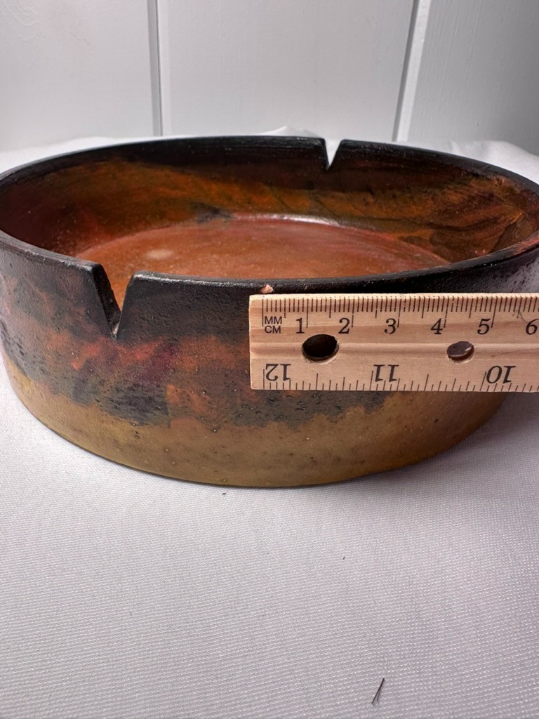 Marcello Fantoni Italian Pottery Ashtray • Signed “Fantoni Italy for Raymor” 