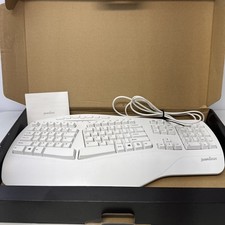 Perixx PERIBOARD-512 USB Wired Ergonomic Natural Split Keyboard White Tested