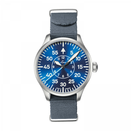 Laco 862103 Pilot Watches Basic Aachen Blaue Stunde 39 Automatic Blue Dial