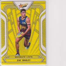 2022 Select AFL Footy Stars Fractured Acid Yellow /145 Zac Bailey #FY14 Lions