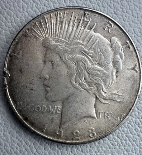 1923-S Peace Dollar Circulated 90% Silver Coin Philadelphia Mint XF View Photos
