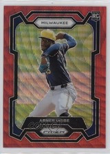 2024 Panini Prizm Ruby Wave Prizm Abner Uribe #210 2u3