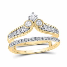 0.50CTW Natural Diamond 14K Yellow Gold Wrap ...