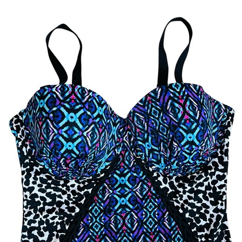 Swimsuits For All Women’s NWT Sz 20 Macrame Underwire One Piece Swimsuit - Picture 3 of 11