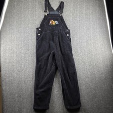 Pooh Overalls Youth 14 Black Corduroy Winnie The Pooh Tigger Piglet Eeyore