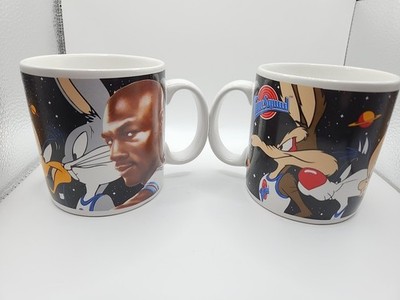 2 Vintage Space Jam Michael Jordan Tune Squad Mug 41182 Applause Warner Bros 96