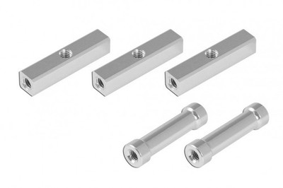 Alu Vierkantpfosten mit 3 mm Gewindeloch und Rundpfosten (für X5) 208402