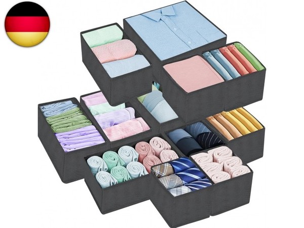 12Erschubladen Ordnungssystem, Schubladen Organizer, Faltbare Aufbewahrungsbox-image