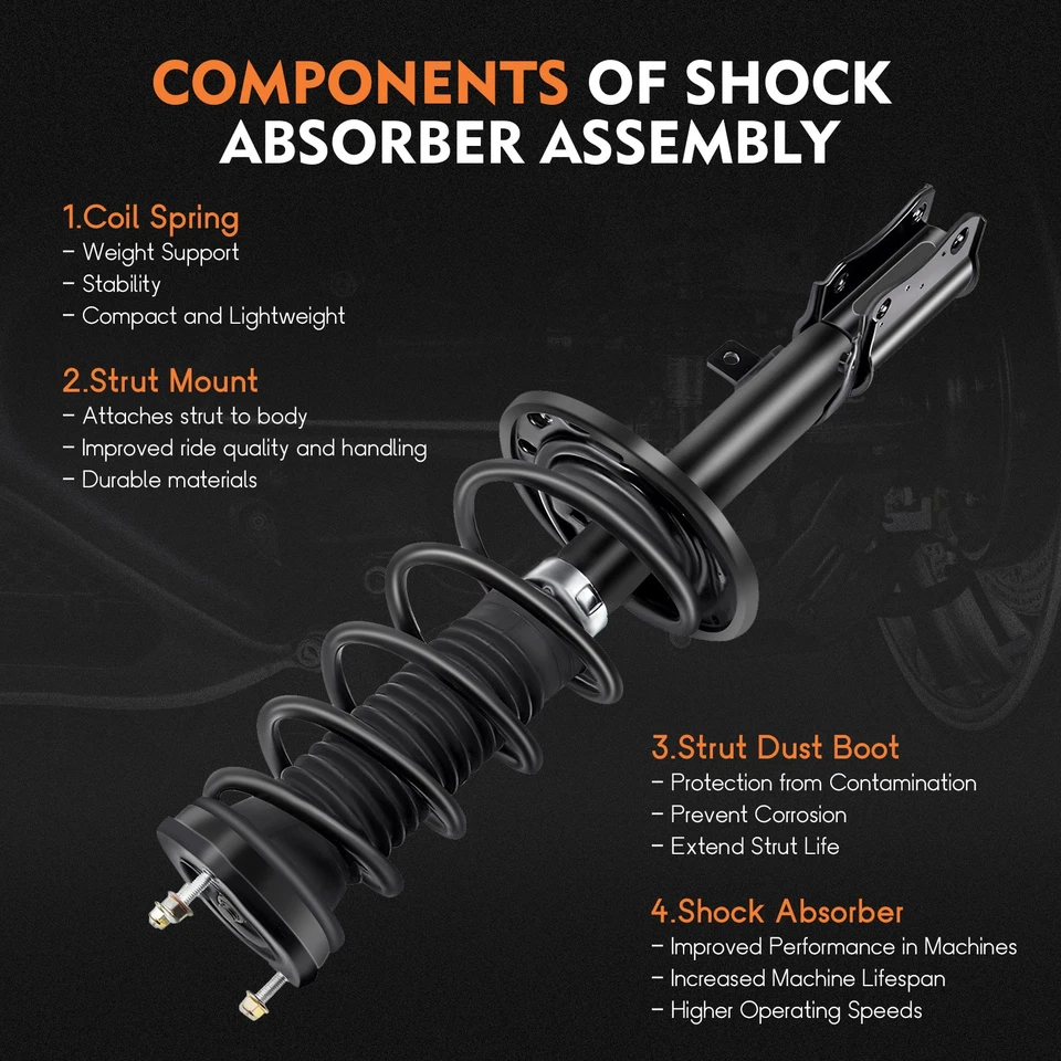 For 2004-06 Toyota Camry Solara 4 Pcs Quick Complete Struts Shock Spring & Mount Foto 2 de 4