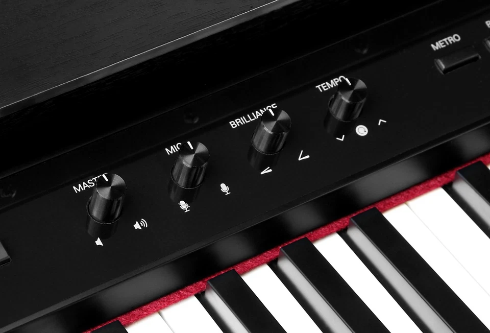 Piano Numerique Clavier Digital Droits 88 Touches en Bois 3 Pedales Banc Casque - Photo 4/4