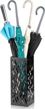 Metal Umbrella Holder Heavy Square Canes Walking Sticks Stand Rack Freestanding