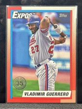 2025 Topps Series 1 Vladimir Guerrero 1990 35th Anniversary Insert T90-48 Expos