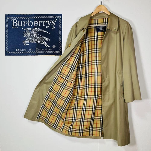 Burberry trench coat vintage made in UK Novacheck L uomo #EB ZHA