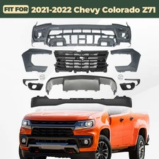 Front Bumper Cover Assembly Grille For 2021 2022 Chevy Colorado Z71 w/ Fog Light