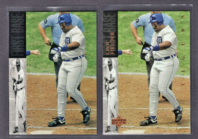 1994 UPPER DECK MISSING FOIL ERROR CARD #220 CECIL FIELDERS TOUGHERS TOUGH